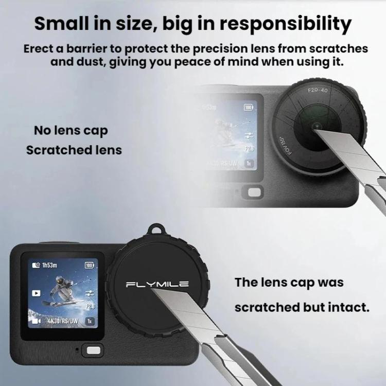 For DJI Osmo Action 6 Flymile Dustproof Protective Silicone Lens Cap - ORIWHIZCase & BagsDJI & Insta360 AccessoriesFlymile