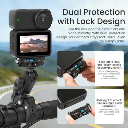 For DJI Osmo Action 6 / Nano aMagisn Metal Magnetic Quick Release Mount 2.0 Lockable Adapter, For DJI Osmo Action 6 / Nano - ORIWHIZaMagisnDJI & Insta360 AccessoriesMount & Holder
