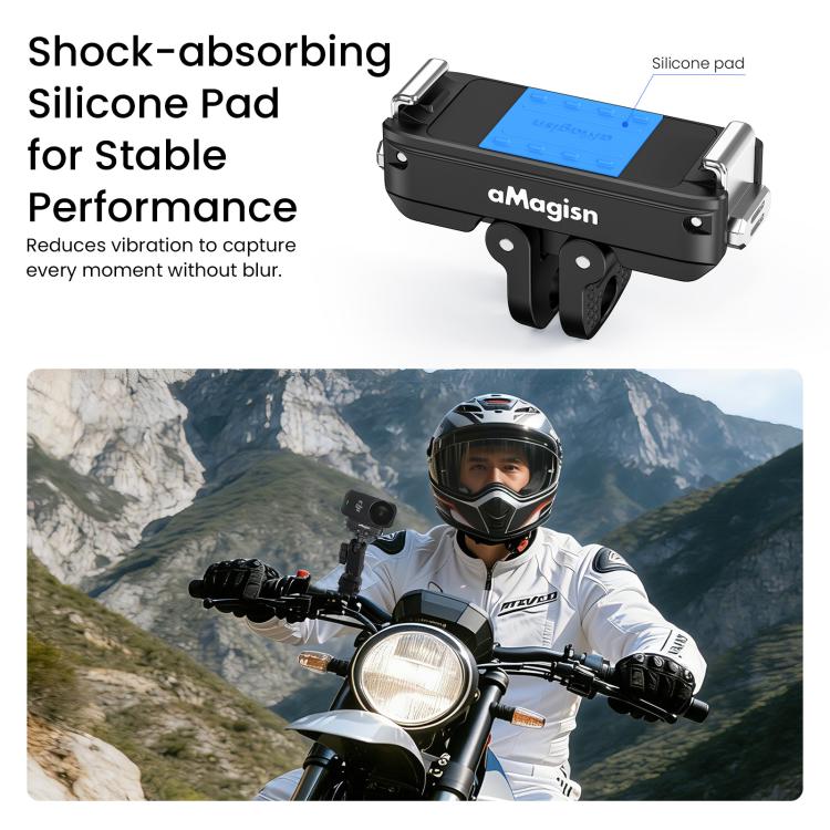 For DJI Osmo Action 6 / Nano aMagisn Metal Magnetic Quick Release Mount 2.0 Lockable Adapter, For DJI Osmo Action 6 / Nano - ORIWHIZaMagisnDJI & Insta360 AccessoriesMount & Holder
