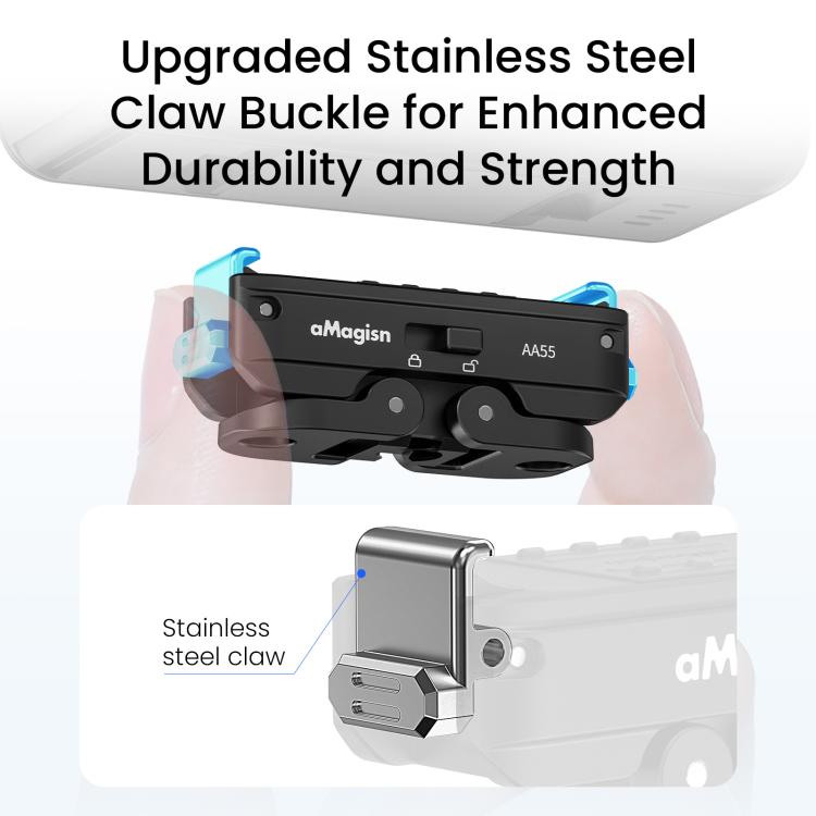 For DJI Osmo Action 6 / Nano aMagisn Metal Magnetic Quick Release Mount 2.0 Lockable Adapter, For DJI Osmo Action 6 / Nano - ORIWHIZaMagisnDJI & Insta360 AccessoriesMount & Holder