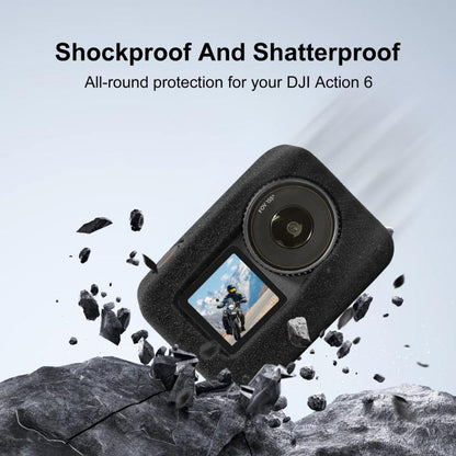 For DJI Osmo Action 6 PULUZ High Density Foam Windshield, For DJI Osmo Action 6 - ORIWHIZCase & BagsDJI & Insta360 AccessoriesOsmo Action Series