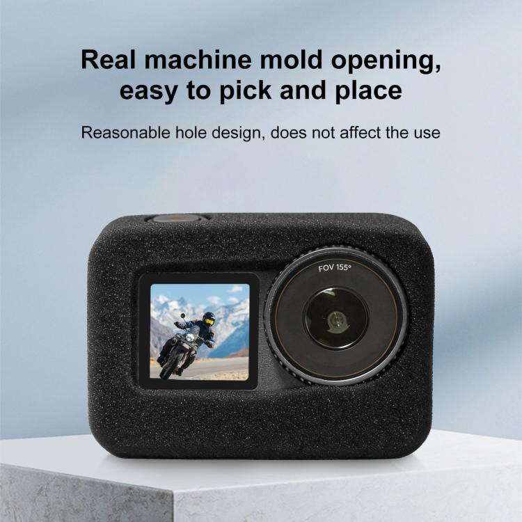 For DJI Osmo Action 6 PULUZ High Density Foam Windshield, For DJI Osmo Action 6 - ORIWHIZCase & BagsDJI & Insta360 AccessoriesOsmo Action Series