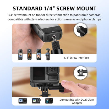 For DJI Osmo Pocket 3 / Action 6 / Insta360 X5 BRDRC Telescopic Extension Pole Selfie Stick - ORIWHIZBRDRCDJI & Insta360 AccessoriesMount & Holder