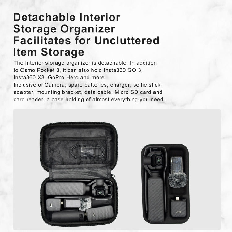 For DJI Osmo Pocket 3 aMagisn Small Organizer Bag Sports Camera Protective Accessories, For DJI Osmo Pocket 3 - ORIWHIZaMagisnCase & BagsDJI & Insta360 Accessories