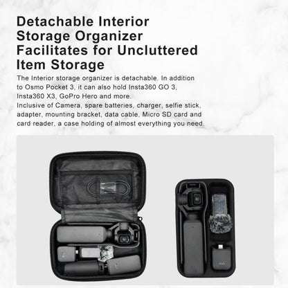 For DJI Osmo Pocket 3 aMagisn Small Organizer Bag Sports Camera Protective Accessories, For DJI Osmo Pocket 3 - ORIWHIZaMagisnCase & BagsDJI & Insta360 Accessories