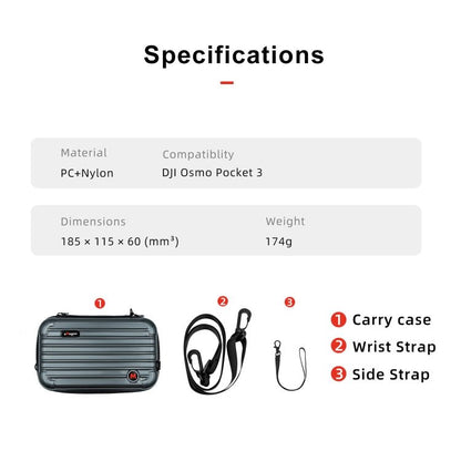 For DJI Osmo Pocket 3 aMagisn Small Organizer Bag Sports Camera Protective Accessories, For DJI Osmo Pocket 3 - ORIWHIZaMagisnCase & BagsDJI & Insta360 Accessories