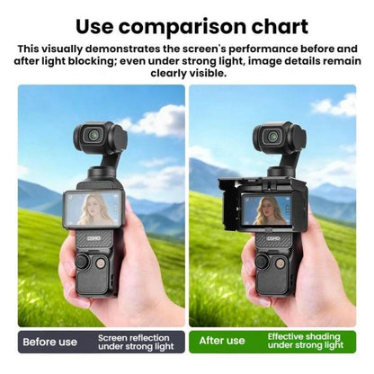 For DJI Osmo Pocket 3 BRDRC Foldable Screen Protector Sunshade - ORIWHIZBRDRCDJI & Insta360 AccessoriesOsmo Pocket Accessories