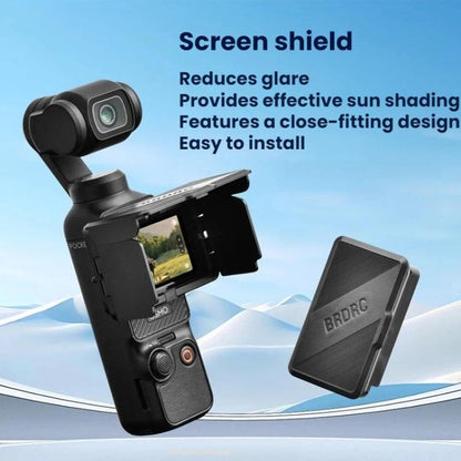 For DJI Osmo Pocket 3 BRDRC Foldable Screen Protector Sunshade - ORIWHIZBRDRCDJI & Insta360 AccessoriesOsmo Pocket Accessories