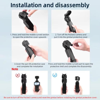 For DJI OSMO Pocket 3 BRDRC Lens Cap Camera Case Screen Protector Accessories - ORIWHIZBRDRCCase & BagsDJI & Insta360 Accessories