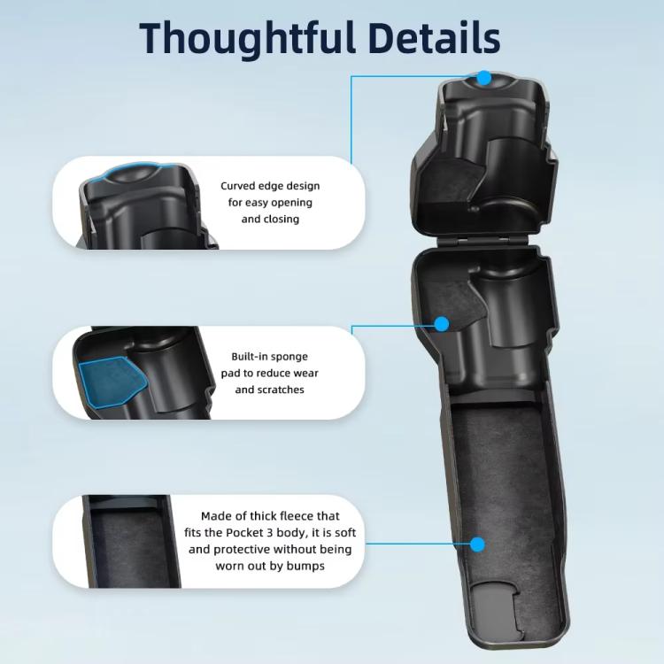 For DJI OSMO Pocket 3 BRDRC Lens Cap Camera Case Screen Protector Accessories - ORIWHIZBRDRCCase & BagsDJI & Insta360 Accessories