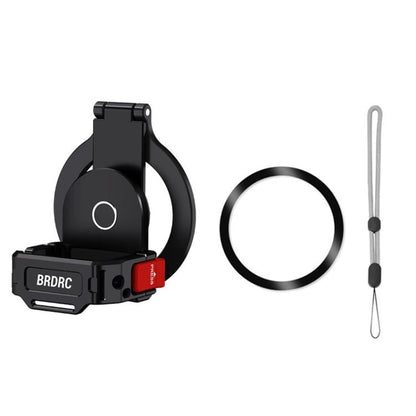 For DJI Osmo Pocket 3 BRDRC Magnetic Expandable Phone Holder Cold Shoe Mount, Black - ORIWHIZBRDRCDJI & Insta360 AccessoriesMount & Holder