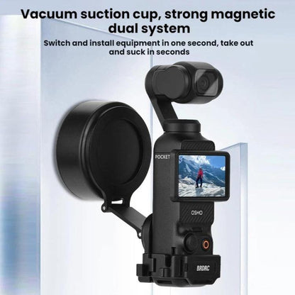 For DJI Osmo Pocket 3 BRDRC Magnetic Expandable Phone Holder Cold Shoe Mount, Black - ORIWHIZBRDRCDJI & Insta360 AccessoriesMount & Holder