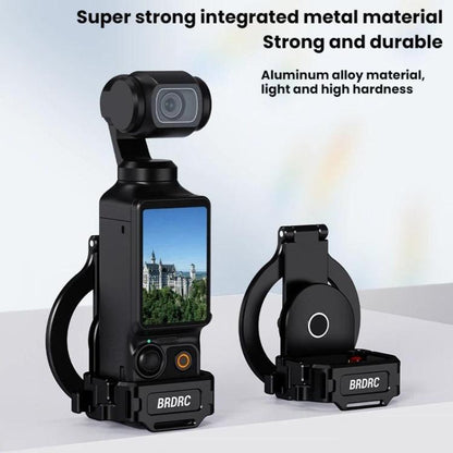 For DJI Osmo Pocket 3 BRDRC Magnetic Expandable Phone Holder Cold Shoe Mount, Black - ORIWHIZBRDRCDJI & Insta360 AccessoriesMount & Holder