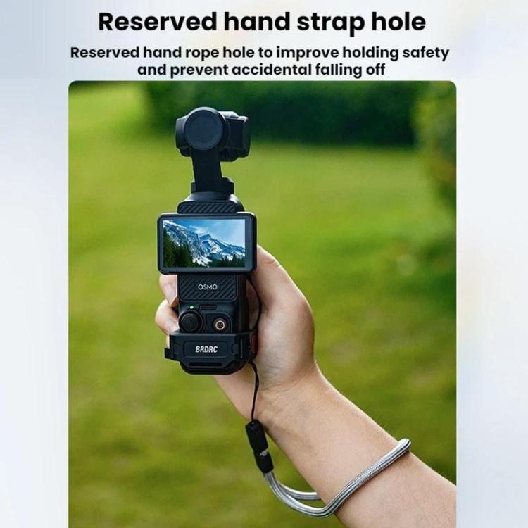 For DJI Osmo Pocket 3 BRDRC Magnetic Expandable Phone Holder Cold Shoe Mount, Black - ORIWHIZBRDRCDJI & Insta360 AccessoriesMount & Holder