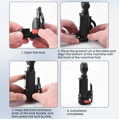 For DJI Osmo Pocket 3 BRDRC Magnetic Expandable Phone Holder Cold Shoe Mount, Black - ORIWHIZBRDRCDJI & Insta360 AccessoriesMount & Holder