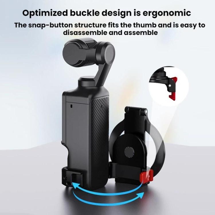 For DJI Osmo Pocket 3 BRDRC Magnetic Expandable Phone Holder Cold Shoe Mount, Black - ORIWHIZBRDRCDJI & Insta360 AccessoriesMount & Holder