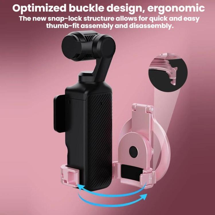 For DJI Osmo Pocket 3 BRDRC Magnetic Expandable Phone Holder Cold Shoe Mount, Pink - ORIWHIZBRDRCDJI & Insta360 AccessoriesMount & Holder