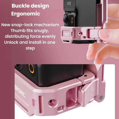 For DJI Osmo Pocket 3 BRDRC Magnetic Mount Expandable Back Clip Adapter - ORIWHIZBRDRCDJI & Insta360 AccessoriesMount & Holder