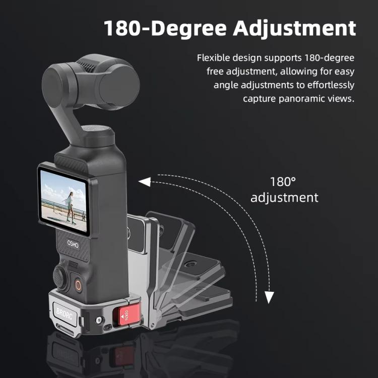 For DJI OSMO Pocket 3 BRDRC PO3005 Multi - functional Magnetic Base Expansion Back Clip Holder Adapter Bezel Accessory, For DJI OSMO Pocket 3 Tarnish - ORIWHIZBRDRCDJI & Insta360 AccessoriesMount & Holder