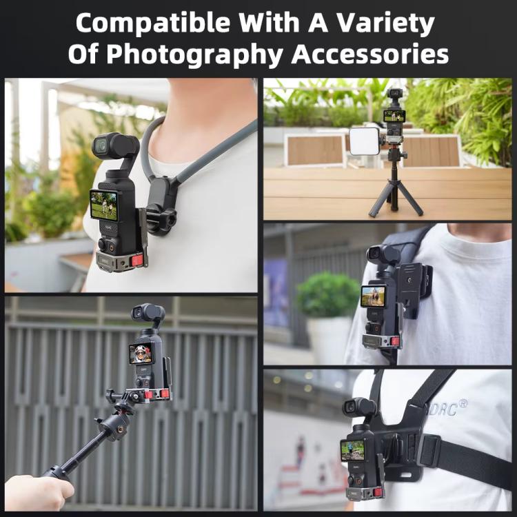 For DJI OSMO Pocket 3 BRDRC PO3005 Multi - functional Magnetic Base Expansion Back Clip Holder Adapter Bezel Accessory, For DJI OSMO Pocket 3 Tarnish - ORIWHIZBRDRCDJI & Insta360 AccessoriesMount & Holder