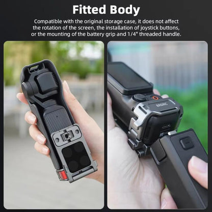 For DJI OSMO Pocket 3 BRDRC PO3005 Multi - functional Magnetic Base Expansion Back Clip Holder Adapter Bezel Accessory, For DJI OSMO Pocket 3 Tarnish - ORIWHIZBRDRCDJI & Insta360 AccessoriesMount & Holder
