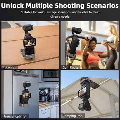 For DJI OSMO Pocket 3 BRDRC PO3005 Multi - functional Magnetic Base Expansion Back Clip Holder Adapter Bezel Accessory, For DJI OSMO Pocket 3 Tarnish - ORIWHIZBRDRCDJI & Insta360 AccessoriesMount & Holder
