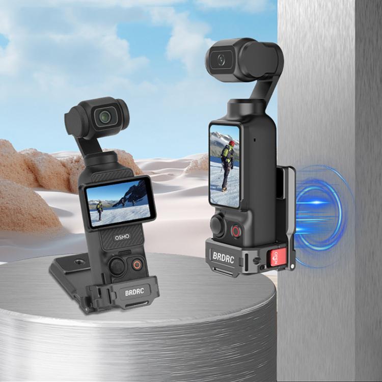 For DJI OSMO Pocket 3 BRDRC PO3005 Multi - functional Magnetic Base Expansion Back Clip Holder Adapter Bezel Accessory, For DJI OSMO Pocket 3 Tarnish - ORIWHIZBRDRCDJI & Insta360 AccessoriesMount & Holder