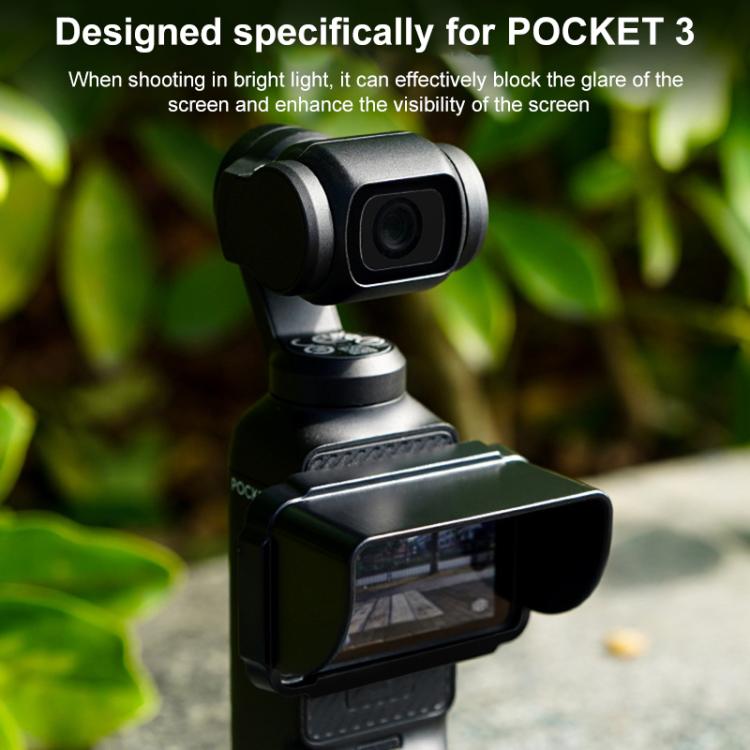 For DJI Osmo Pocket 3 BRDRC Sunshade Hood Screen Shade - ORIWHIZBRDRCDJI & Insta360 AccessoriesOsmo Pocket Accessories