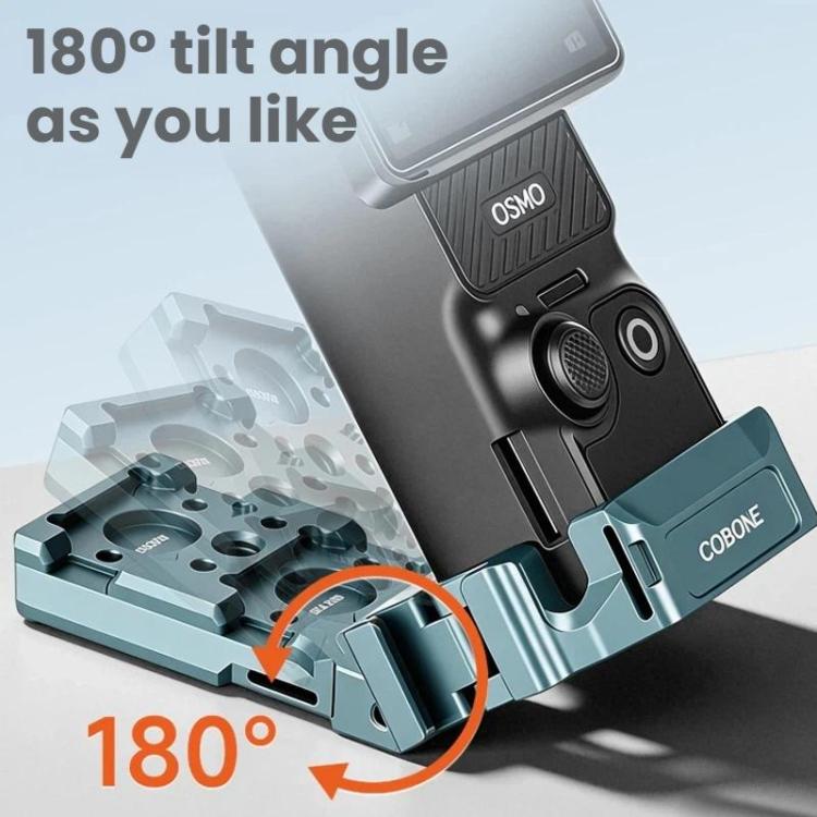 For DJI Osmo Pocket 3 COBONE Magnetic Extension Mount Quick - Release Adapter With 1/4 - Inch Screw Hole & Cold Shoe, CPK - 2 - ORIWHIZDJI & Insta360 AccessoriesMount & HolderOsmo Pocket Accessories