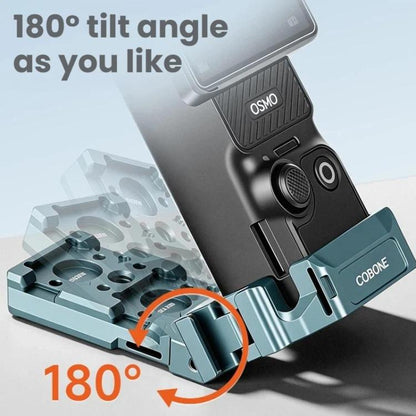 For DJI Osmo Pocket 3 COBONE Magnetic Extension Mount Quick - Release Adapter With 1/4 - Inch Screw Hole & Cold Shoe, CPK - 2 - ORIWHIZDJI & Insta360 AccessoriesMount & HolderOsmo Pocket Accessories