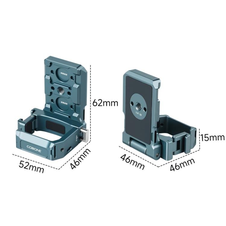 For DJI Osmo Pocket 3 COBONE Magnetic Extension Mount Quick - Release Adapter With 1/4 - Inch Screw Hole & Cold Shoe, CPK - 2 - ORIWHIZDJI & Insta360 AccessoriesMount & HolderOsmo Pocket Accessories