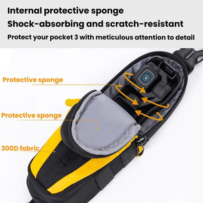 For DJI Osmo Pocket 3 Cwatcun D225 Small Organizer Bag Protective Multifunctional Sports Camera Bag, D225 - ORIWHIZCase & BagsCwatcunDJI & Insta360 Accessories
