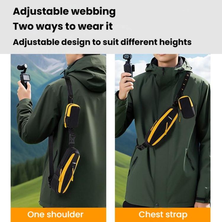 For DJI Osmo Pocket 3 Cwatcun D225 Small Organizer Bag Protective Multifunctional Sports Camera Bag, D225 - ORIWHIZCase & BagsCwatcunDJI & Insta360 Accessories