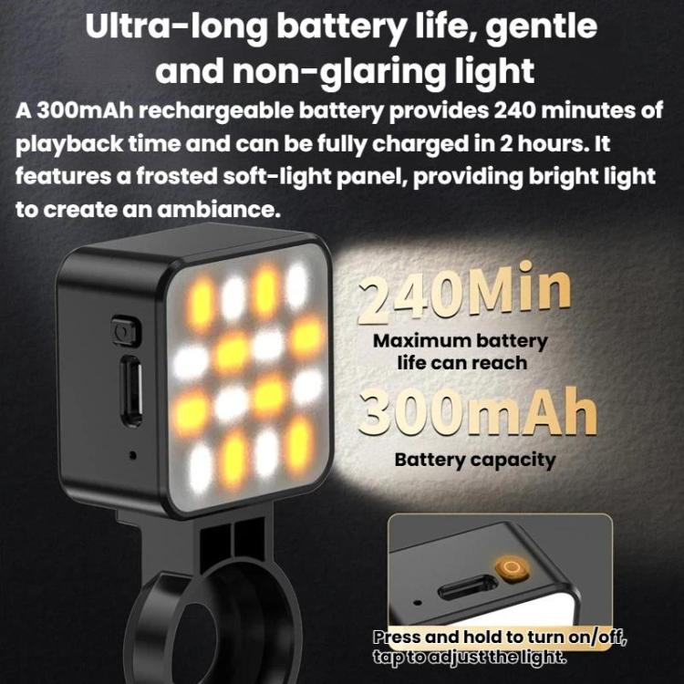 For DJI Osmo Pocket 3 Desiontal PM - 06 Quick - Release Magnetic Fill Light Portable Light For Action Cameras, PM - 06 - ORIWHIZDesiontalDJI & Insta360 AccessoriesOsmo Pocket Accessories