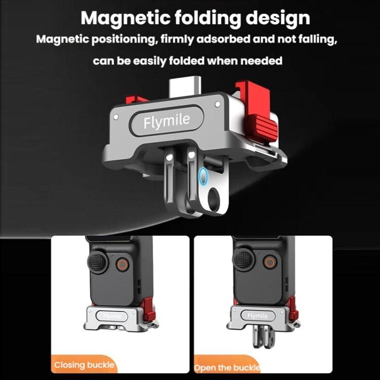For DJI Osmo Pocket 3 Flymile Dual - Port 1/4" Thread Magnetic Quick - Release Charging Adapter - ORIWHIZDJI & Insta360 AccessoriesFlymileMount & Holder