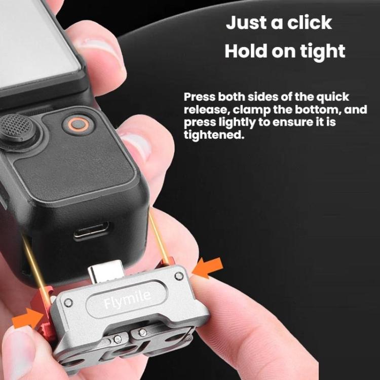 For DJI Osmo Pocket 3 Flymile Dual - Port 1/4" Thread Magnetic Quick - Release Charging Adapter - ORIWHIZDJI & Insta360 AccessoriesFlymileMount & Holder