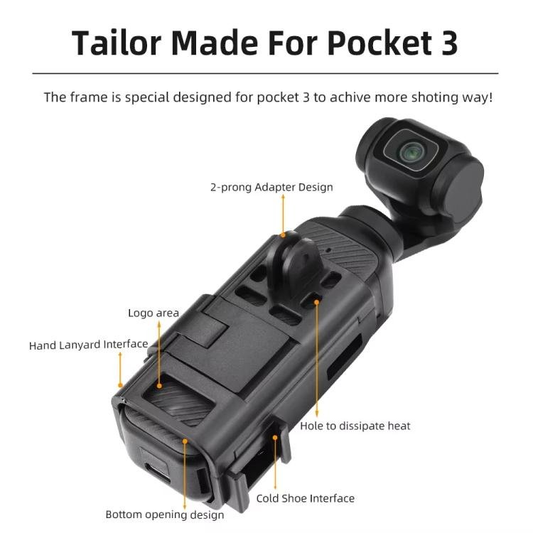 For DJI Osmo Pocket 3 Flymile Magnetic Bracket Fixed Base Back Clip Adapter Bezel Accessories, 4pcs /Set, 6pcs /Set - ORIWHIZDJI & Insta360 AccessoriesFlymileMount & Holder