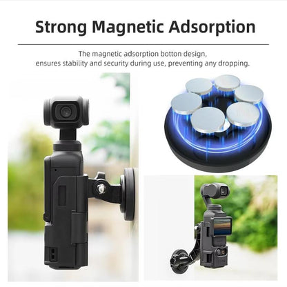 For DJI Osmo Pocket 3 Flymile Magnetic Bracket Fixed Base Back Clip Adapter Bezel Accessories, 4pcs /Set, 6pcs /Set - ORIWHIZDJI & Insta360 AccessoriesFlymileMount & Holder