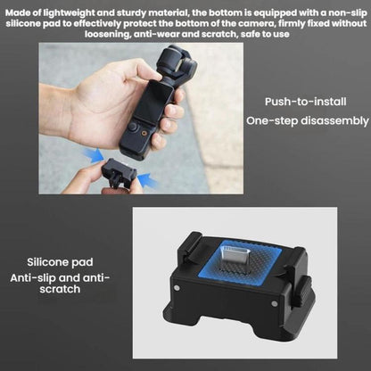 For DJI Osmo Pocket 3 Flymile Magnetic Quick - Release Charging Adapter Base - ORIWHIZDJI & Insta360 AccessoriesFlymileMount & Holder