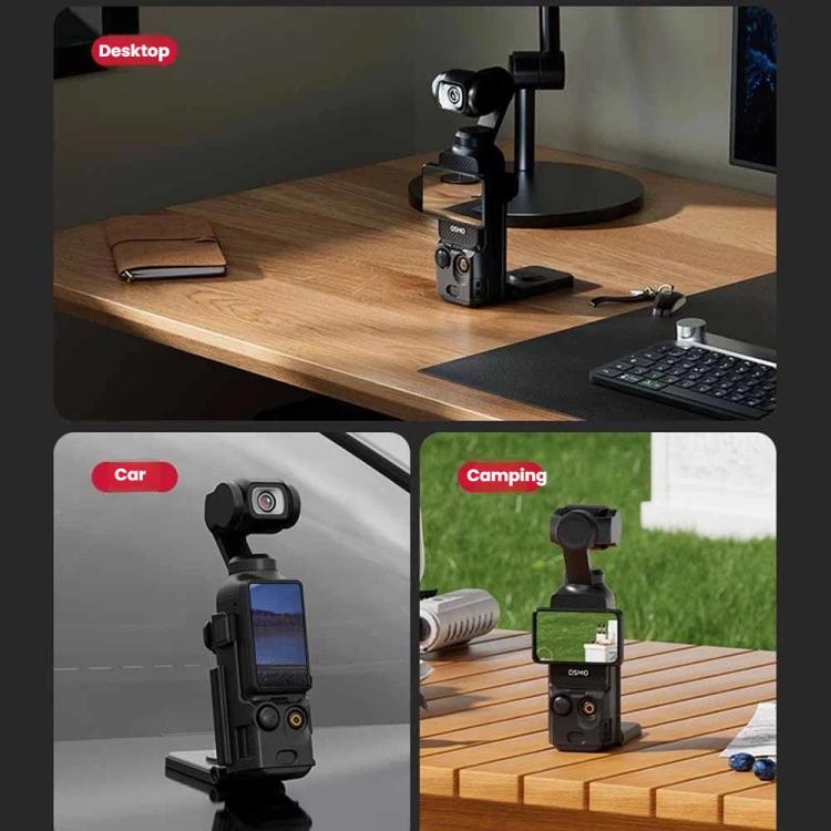 For DJI Osmo Pocket 3 Magnetic Mount Base Holder 180 - Degree Adjustable Stand For Stable Vlogging - ORIWHIZDJI & Insta360 AccessoriesMount & HolderOsmo Pocket Accessories