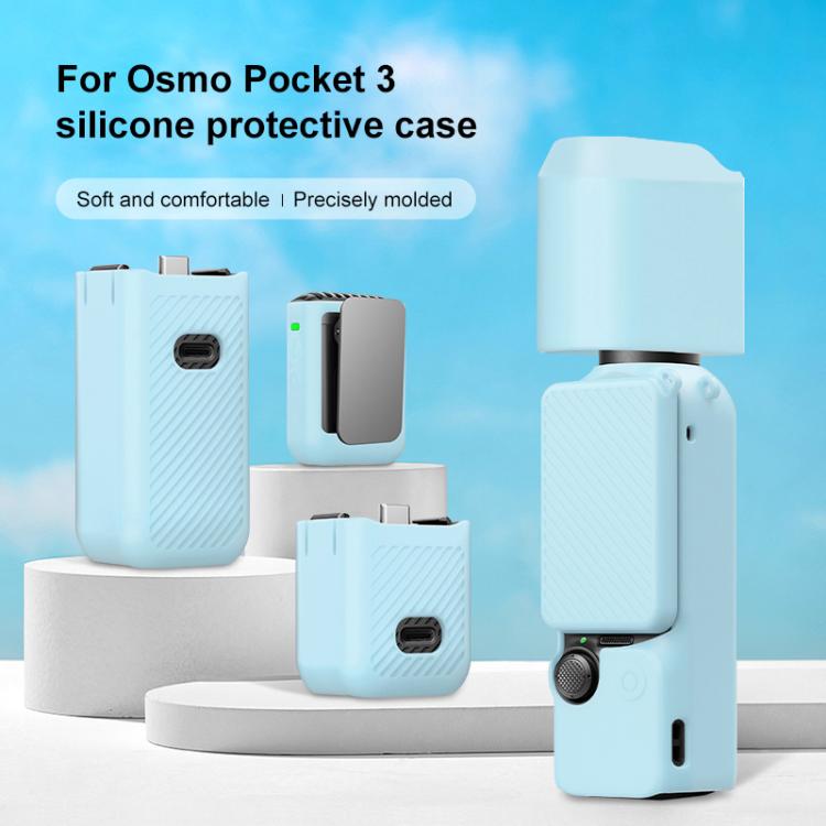 For DJI OSMO Pocket 3 PULUZ 6 in 1 Body Lens Handle Screen Mic Silicone TPU Cover - ORIWHIZCase & BagsDJI & Insta360 AccessoriesOsmo Pocket Accessories