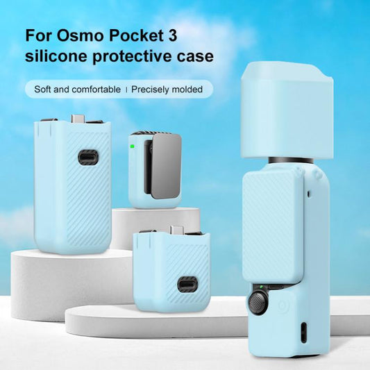 For DJI OSMO Pocket 3 PULUZ 6 in 1 Body Lens Handle Screen Mic Silicone TPU Cover - ORIWHIZCase & BagsDJI & Insta360 AccessoriesOsmo Pocket Accessories