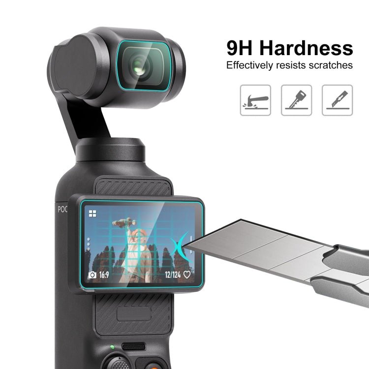 For DJI OSMO Pocket 3 PULUZ 9H 2.5D HD Tempered Glass Lens Protector + Screen Film, For DJI OSMO Pocket 3 - ORIWHIZDJI & Insta360 AccessoriesOsmo Pocket AccessoriesProtective Film & Stickers