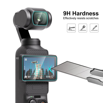 For DJI OSMO Pocket 3 PULUZ 9H 2.5D HD Tempered Glass Lens Protector + Screen Film, For DJI OSMO Pocket 3 - ORIWHIZDJI & Insta360 AccessoriesOsmo Pocket AccessoriesProtective Film & Stickers