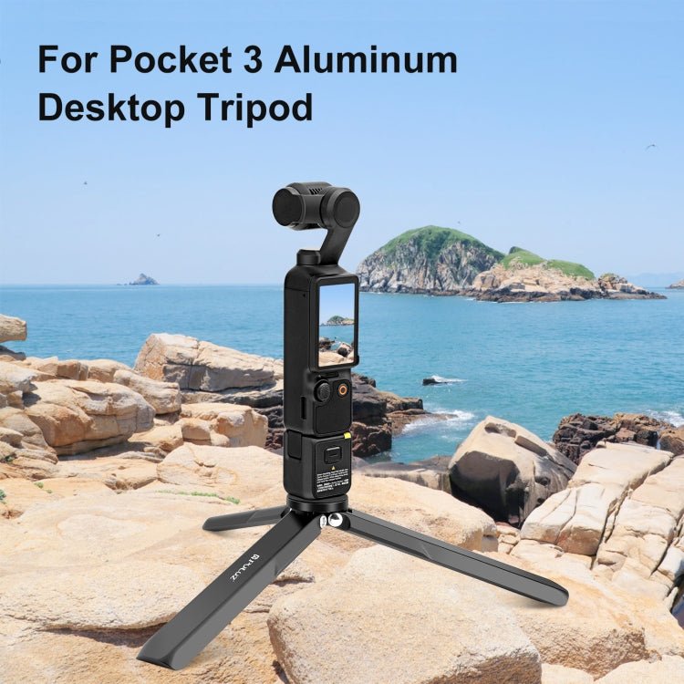 For DJI Osmo Pocket 3 PULUZ Aluminum Alloy Metal Tripod - ORIWHIZDJI & Insta360 AccessoriesMount & HolderOsmo Pocket Accessories