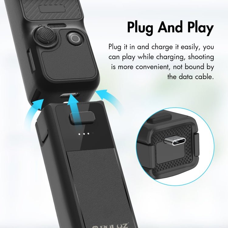 For DJI Osmo Pocket 3 PULUZ High - Capacity 2800mAh Battery Grip - ORIWHIZDJI & Insta360 AccessoriesOsmo Pocket AccessoriesOther Accessories