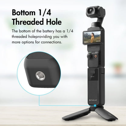 For DJI Osmo Pocket 3 PULUZ High - Capacity 2800mAh Battery Grip - ORIWHIZDJI & Insta360 AccessoriesOsmo Pocket AccessoriesOther Accessories
