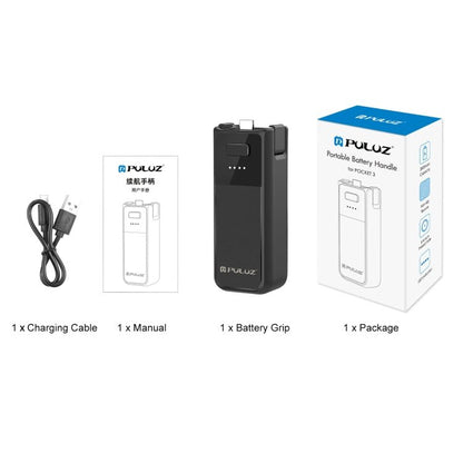 For DJI Osmo Pocket 3 PULUZ High - Capacity 2800mAh Battery Grip - ORIWHIZDJI & Insta360 AccessoriesOsmo Pocket AccessoriesOther Accessories