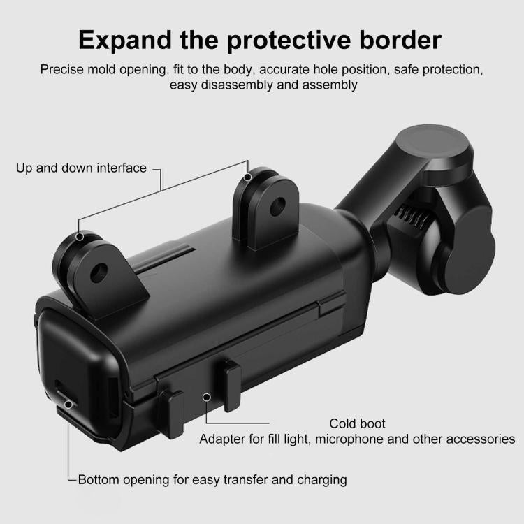 For DJI OSMO Pocket 3 PULUZ Plastic Protection Frame Expansion Cold Shoe Adapter Bracket, Plastic Protection Frame - ORIWHIZDJI & Insta360 AccessoriesMount & HolderOsmo Pocket Accessories