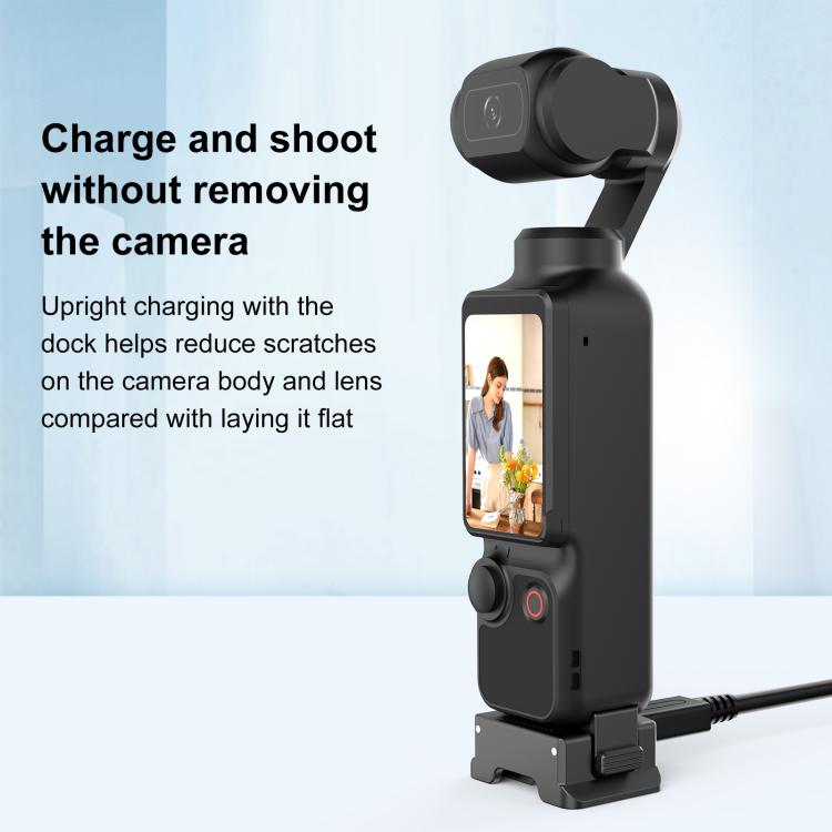 For DJI Osmo Pocket 3 PULUZ Plastic Quick - Release Charging Adapter Base, Charging Adapter Base - ORIWHIZDJI & Insta360 AccessoriesMount & HolderOsmo Pocket Accessories